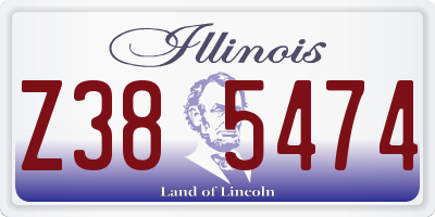 IL license plate Z385474