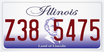 IL license plate Z385475