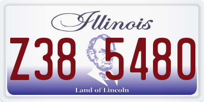 IL license plate Z385480