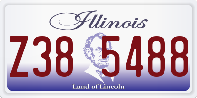 IL license plate Z385488