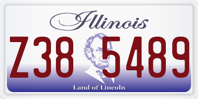 IL license plate Z385489