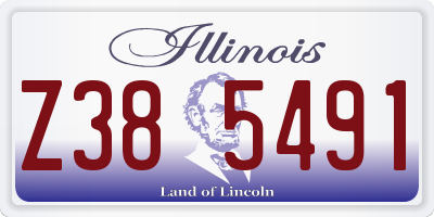 IL license plate Z385491
