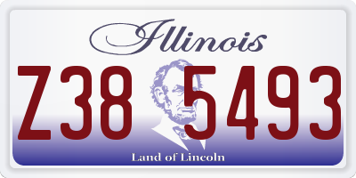 IL license plate Z385493