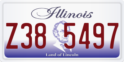 IL license plate Z385497