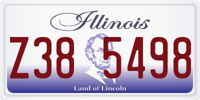 IL license plate Z385498