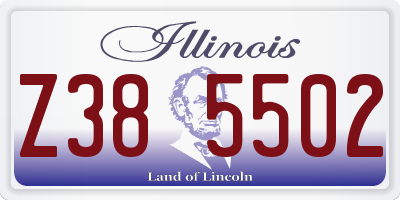 IL license plate Z385502