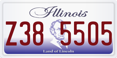 IL license plate Z385505