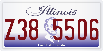 IL license plate Z385506
