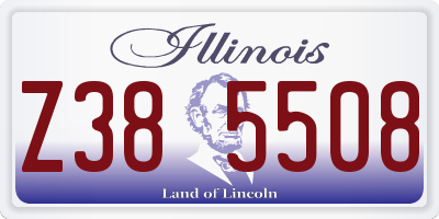 IL license plate Z385508