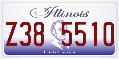 IL license plate Z385510