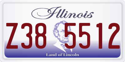 IL license plate Z385512