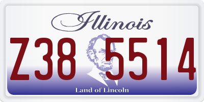 IL license plate Z385514
