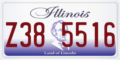 IL license plate Z385516