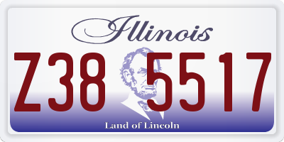 IL license plate Z385517