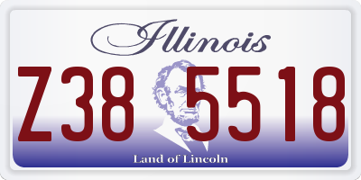 IL license plate Z385518