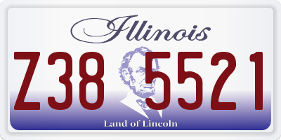 IL license plate Z385521