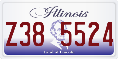IL license plate Z385524