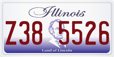 IL license plate Z385526