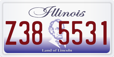 IL license plate Z385531