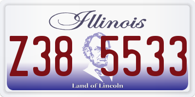 IL license plate Z385533