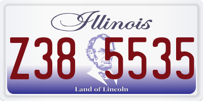 IL license plate Z385535