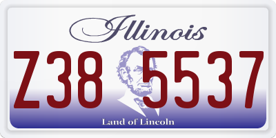 IL license plate Z385537