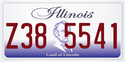 IL license plate Z385541