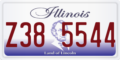 IL license plate Z385544