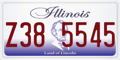 IL license plate Z385545