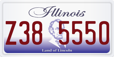 IL license plate Z385550