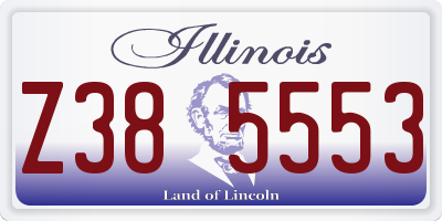 IL license plate Z385553