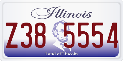 IL license plate Z385554