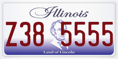 IL license plate Z385555