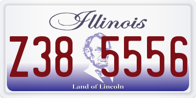 IL license plate Z385556