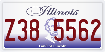 IL license plate Z385562