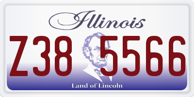 IL license plate Z385566