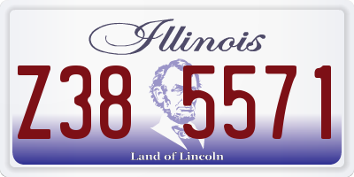 IL license plate Z385571