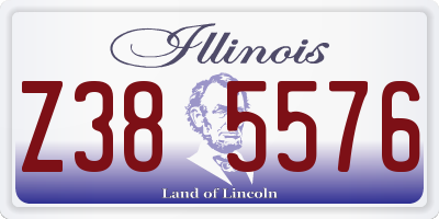 IL license plate Z385576