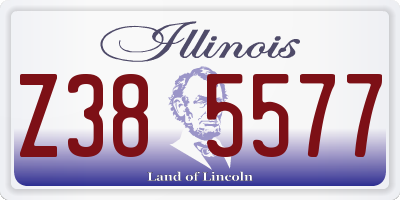 IL license plate Z385577
