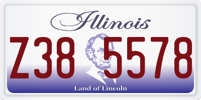 IL license plate Z385578