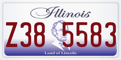 IL license plate Z385583