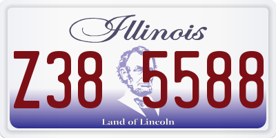IL license plate Z385588