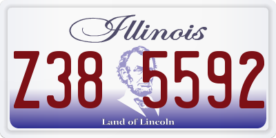 IL license plate Z385592