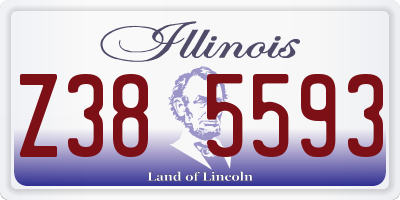 IL license plate Z385593