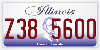 IL license plate Z385600