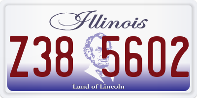 IL license plate Z385602