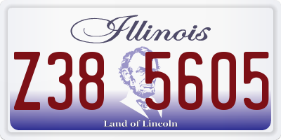 IL license plate Z385605