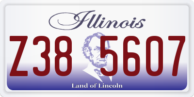IL license plate Z385607