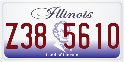 IL license plate Z385610