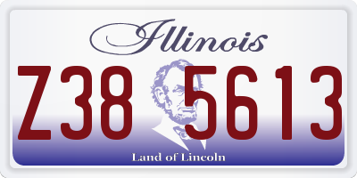 IL license plate Z385613